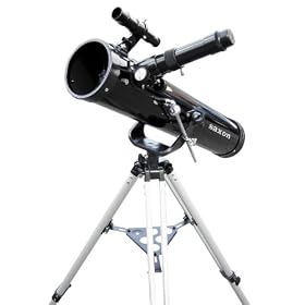 Saxon 767AZ Astronomy Sky and Land Telescope with Barlow Lens