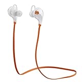 Mpow®　  Swift Bluetooth 4.0　ワイヤレスステレオヘッドセットイヤフォン　AptX付き　ハンズフリー通話のマイク　防汗型　ジョガー、ランニング、ジョギングに最適　iphone 6, 6 Plus, 5 5c 5s 4s ipad, LG G2, Samsung Galaxy S5 S4 S3 Note 3及び他のAndroidスマートフォン対応　（オレンジ）  【18ヶ月保証】　[並行輸入品]