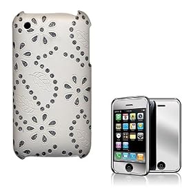 Housse �tui coque simili cuir + film protection �cran miroir pour Apple iPhon...