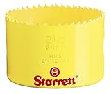 Starrett SH0212 Bi-Metal Straight 6-Pitch Hole Saw, HSS Teeth, 2-1/2 Diameter, 1-5/8 Cutting Depth, 
