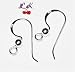 40 STERLING SILVER 19MM x 19MM EARWIRE with 3.5mm ball