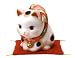 彩絵ふく福おじぎ猫(中)