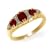 9ct Yellow gold Ruby and Diamond Ring