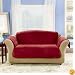 Sure Fit Quilted Velvet Deluxe Loveseat Pet Throw, Chocolate