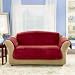 Sure Fit Quilted Velvet Deluxe Loveseat Pet Throw, Chocolate