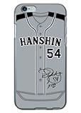 『54 ランディ・メッセンジャー』サイン入り！ 阪神タイガース iPhone6 iPhone6s ケース ユニフォーム柄(ビジター) カバー アイフォン6 SoftBank au docomo TL-STAR