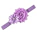 Lookatool Upgrade 10pcs Baby Girl Elastic Multicolor Flower Headband Rhinestone Hair Band