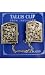 Western Wall Jerusalem Design Silver Plated Tallit Clips