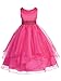 Girls Chic Baby Asymmetric Ruffles Satin/Organza Flower Girl Dress