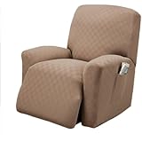 Stretch Sensations Newport Recliner Stretch Slipcover, Wheat