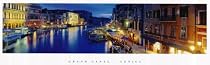 Grand Canal, Venice (Lights on Water) Art Poster Print - 12" X 36"