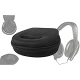 DURAGADGET Hard EVA Storage Case For Headphones / Earbuds, With Compartment (Black) For Sennheiser: HD 202-II, HD 203, HD 219, HD 219s, PC 310, HD 449, Momentum On-Ear, HD 201, HD 280, HD 205, MM400-X, HD515, HD518, HD555, HD558, HD580, HD335S & HD 25-1