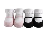 JazzyToes Mary Janes - -6 Months - Black Pink
