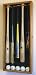 5 MLB Bat and Baseball Display Case Cabinet - Lockable - w/ 98% UV protection