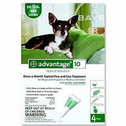 Advantage Flea Control for Dogs 0-10 lbs.