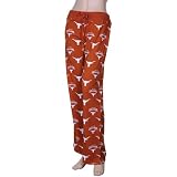 NCAA Texas Longhorns Ladies Burnt Orange Supreme Pajama Pants (Large)