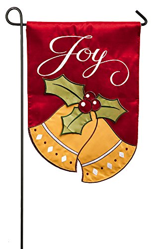 Joyful Christmas Bells Garden Flag