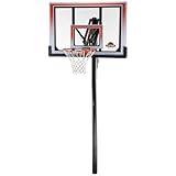 Lifetime 71799 Height Adjustable In Ground Basketball System, 50 Inch Shatterproof Backboard