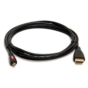 PTC 6 ft Premium GOLD Series Micro HDMI to HDMI Cable for HTC EVO 4G, Motorola Droid X and other portable devices with Micro HDMI with DUAL TONE design - LIFETIME Warranty applies to purchases from TheSmartDigital only