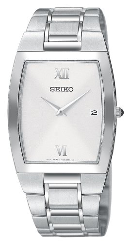 Seiko Men's SKP323 Dress Silver-Tone Watch