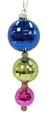8 Colorful Disco Ball Trio Christmas Ornament #57839