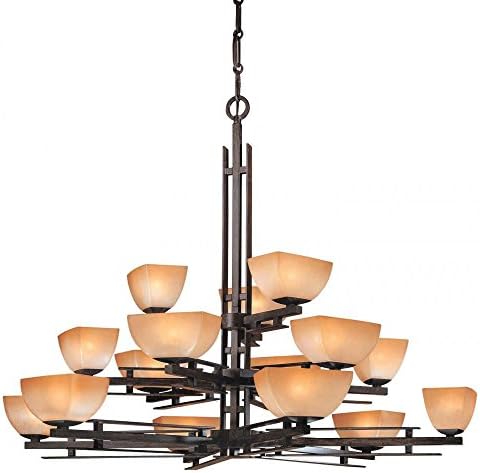 Iron Oxide 15 Light 3 Tier Chandelier from the Linear Collection 1278-357