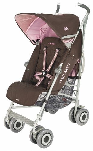 Maclaren Techno XLR Stroller, Coffee/Powder Pink