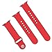 XIYA Soft Silicone Replacement Sport Band for Apple Watch for 2 Lengths, Red,42mm