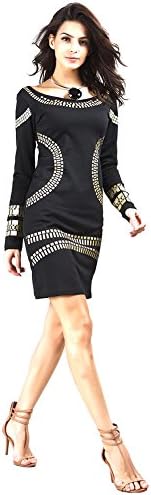 LQH Fashion long sleeves Casual Slim Women dress 49023