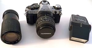 Canon AE-1 Program 35mm Film Camera- Lens - Flash