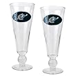 Washington Wizards 2pc Pilsner Glass Set with Basketball on stem - Oval Logo NBA Basketball