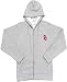 NCAA Oklahoma Sooners Antigua Ladies Heather Gray Front Zip Fleece Hoody