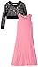 Dream Star Girls' Maxi Dress with Long Sleeve Lace Crop Top