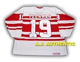 STEVE YZERMAN Red Wings Signed 1992 Retro Hockey JERSEY