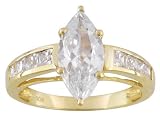 10KT 3.92CTW BELLA LUCE DIAMOND SIMULANT RING