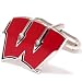 Wisconsin Badgers NCAA Logo'd Executive Cufflinks w/ Jewelry Box