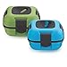 Lunch Box ~ Pinnacle Insulated Leak Proof Lunch Box for Adults and Kids - Thermal Lunch Container With NEW Heat Release Valve ~Set of 2~ Blue/Green