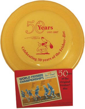 Wham-O Gold 50th Anniversary Fastback Frisbee® disc