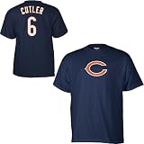 Reebok Chicago Bears Jay Cutler Name & Number T-Shirt