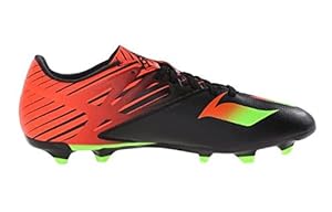 adidas Performance Men's Messi 15.3 Soccer Shoe,Black/Shock Green/Solar Red,11 M US