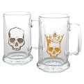 Skull Glass Mug Set of 6
