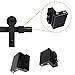 2PCS Barn Door Stopper for Sliding Barn Door Flat Track, Perfect Replacement Sliding Barn Door Hardware Accessories