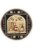 Wine Cellar Rug 5'6 Round Black