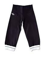 Naffta Pantalón Pirata Niña (Negro / Blanco)