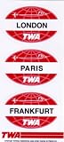 航空『TWA(Trans World Airlines)』《AS19》ステッカー