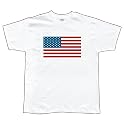 American Flag White T-Shirt