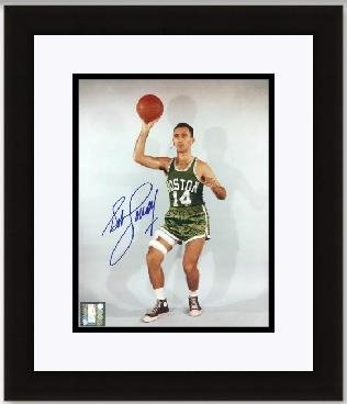 Bob Cousy Autographed/Hand Signed Boston Celtics 8x10 Photo - Hall of Famer - Custom Framed