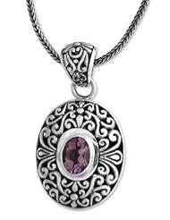 Amethyst pendant necklace, Violet Beauty