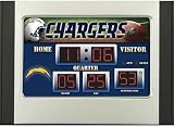 6.5"x9" Scoreboard Desk Clock- San Diego Chargers