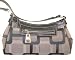 Apparel : NINE WEST RENO SIGNS HOBO HANDBAG BLACK&NATURAL with BLACK
